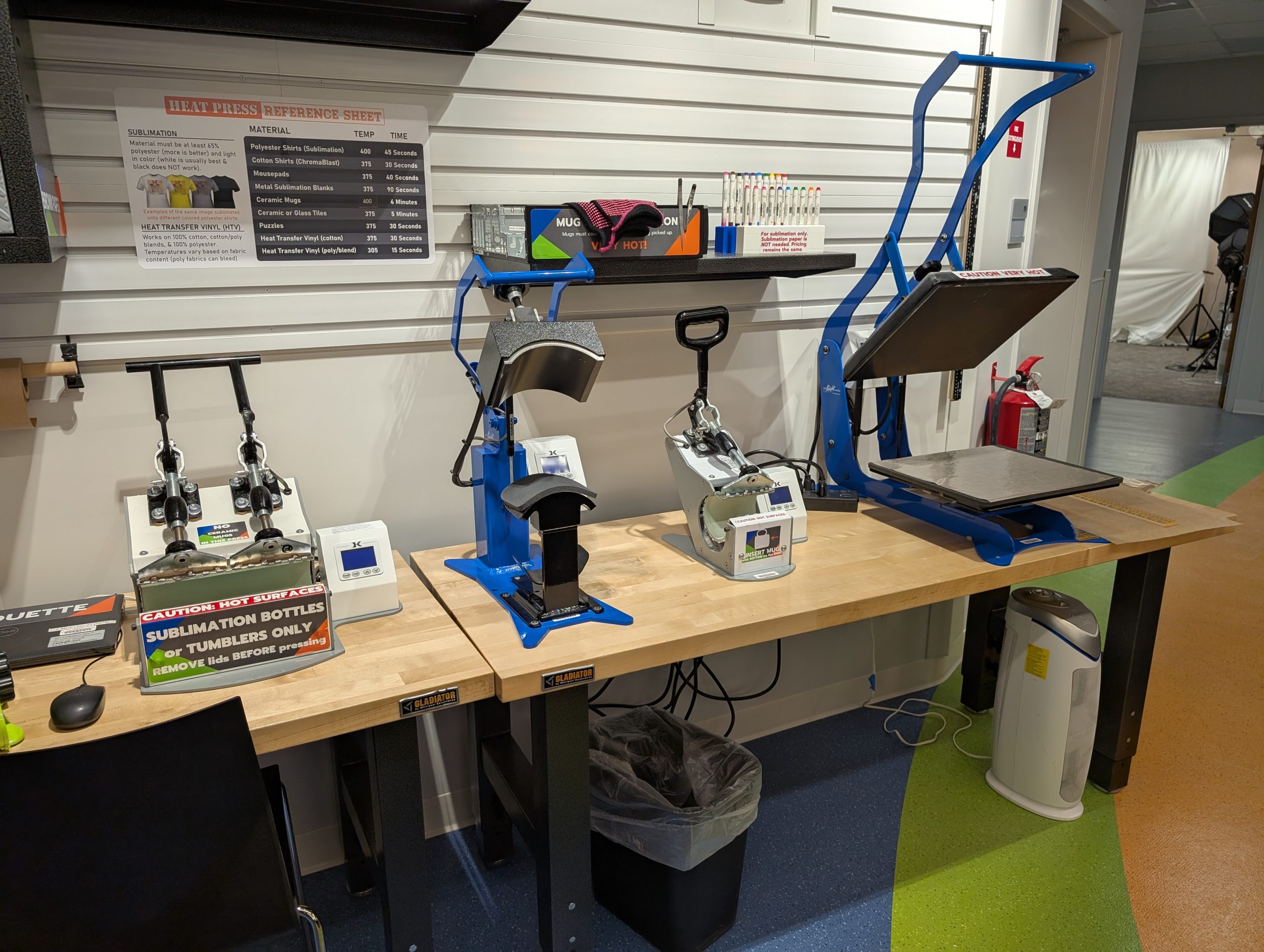 sublimation station