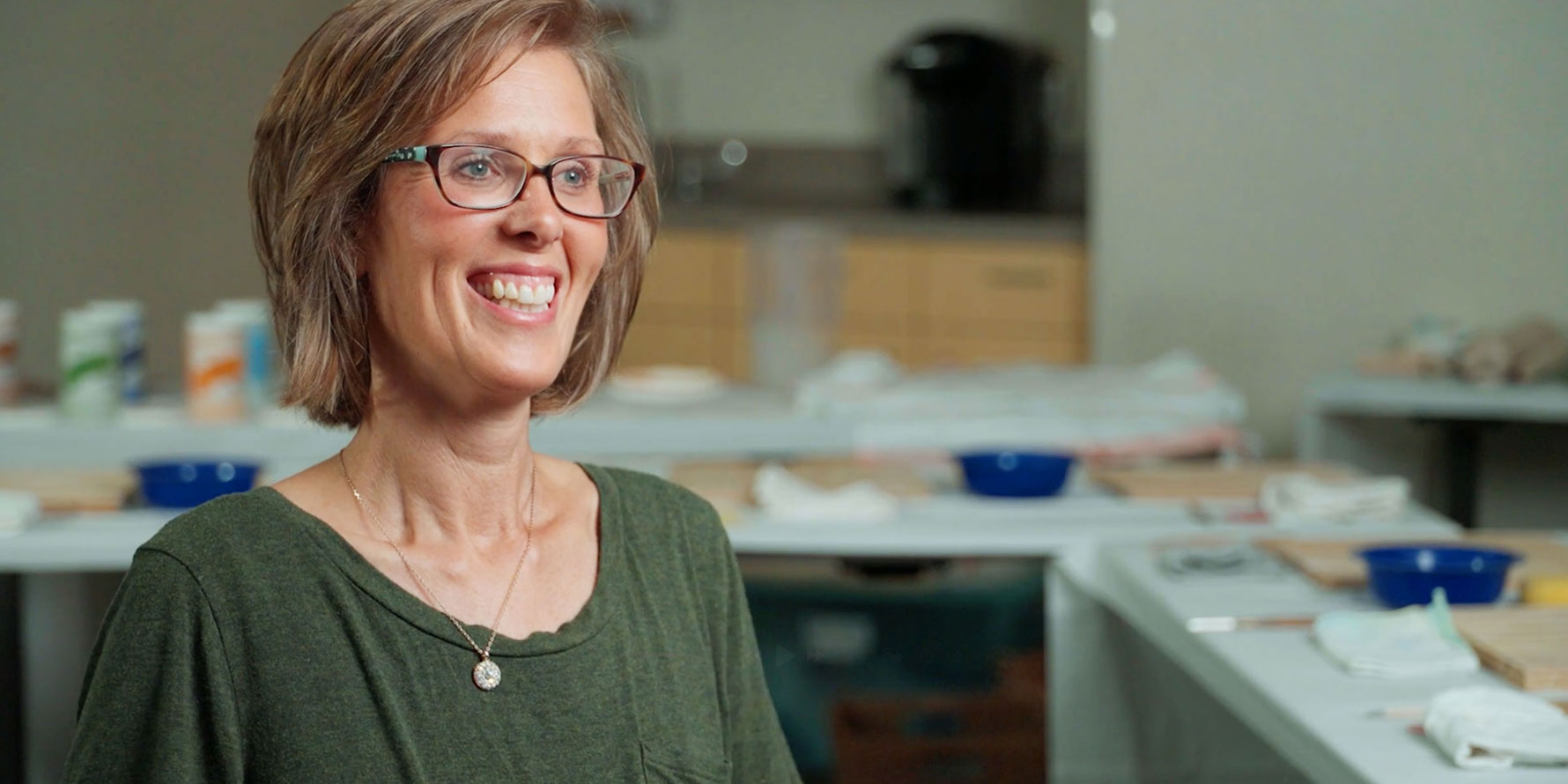 Patron Stories: Lifelong learning is a family affair, patron smiling